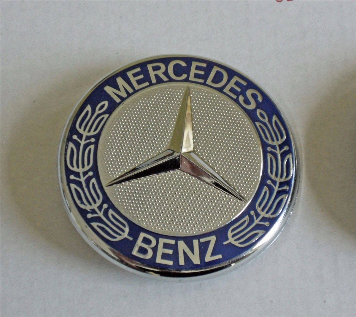 Hood Emblem — Blue & Chrome from the Dr. SLK reference catalog